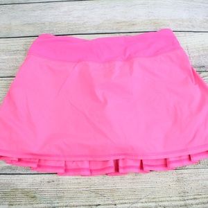 Lululemon Pacesetter Skirt Shorts Sz 4 Pink